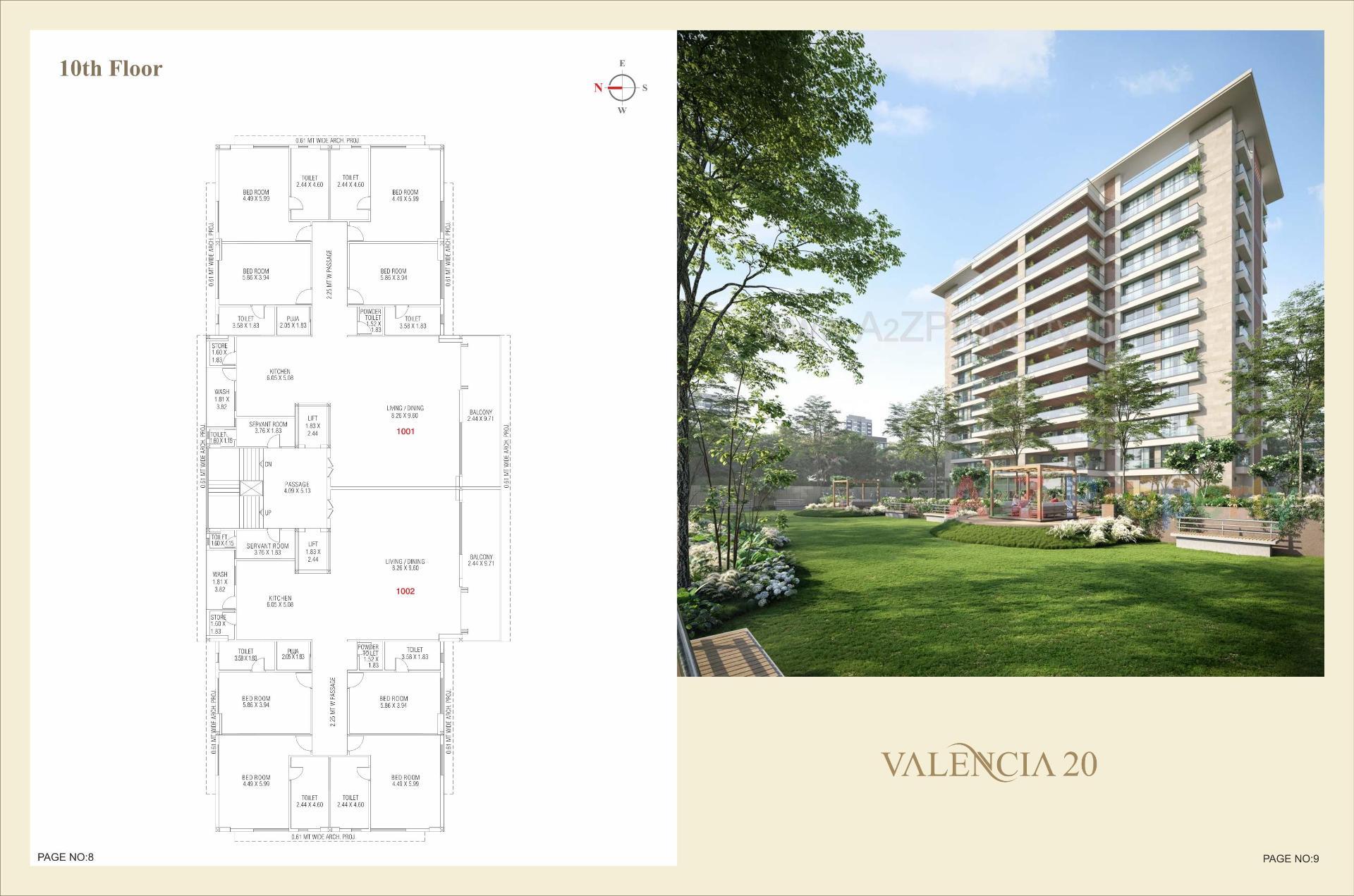 Layout of real estate project Valencia 20 located at Khanpur, Vadodara, Gujarat
