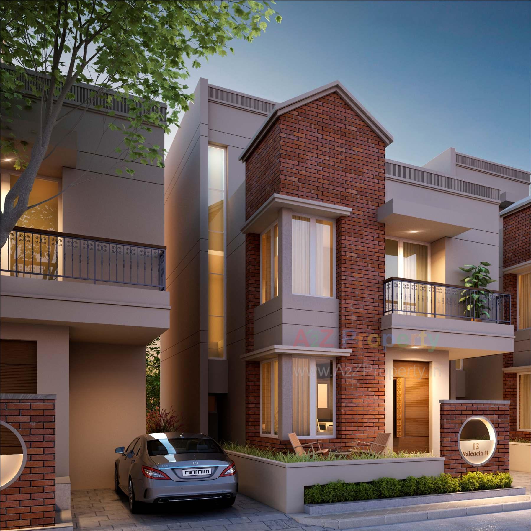 3D Elevation of real estate project Valencia Ii located at Sevasi, Vadodara, Gujarat