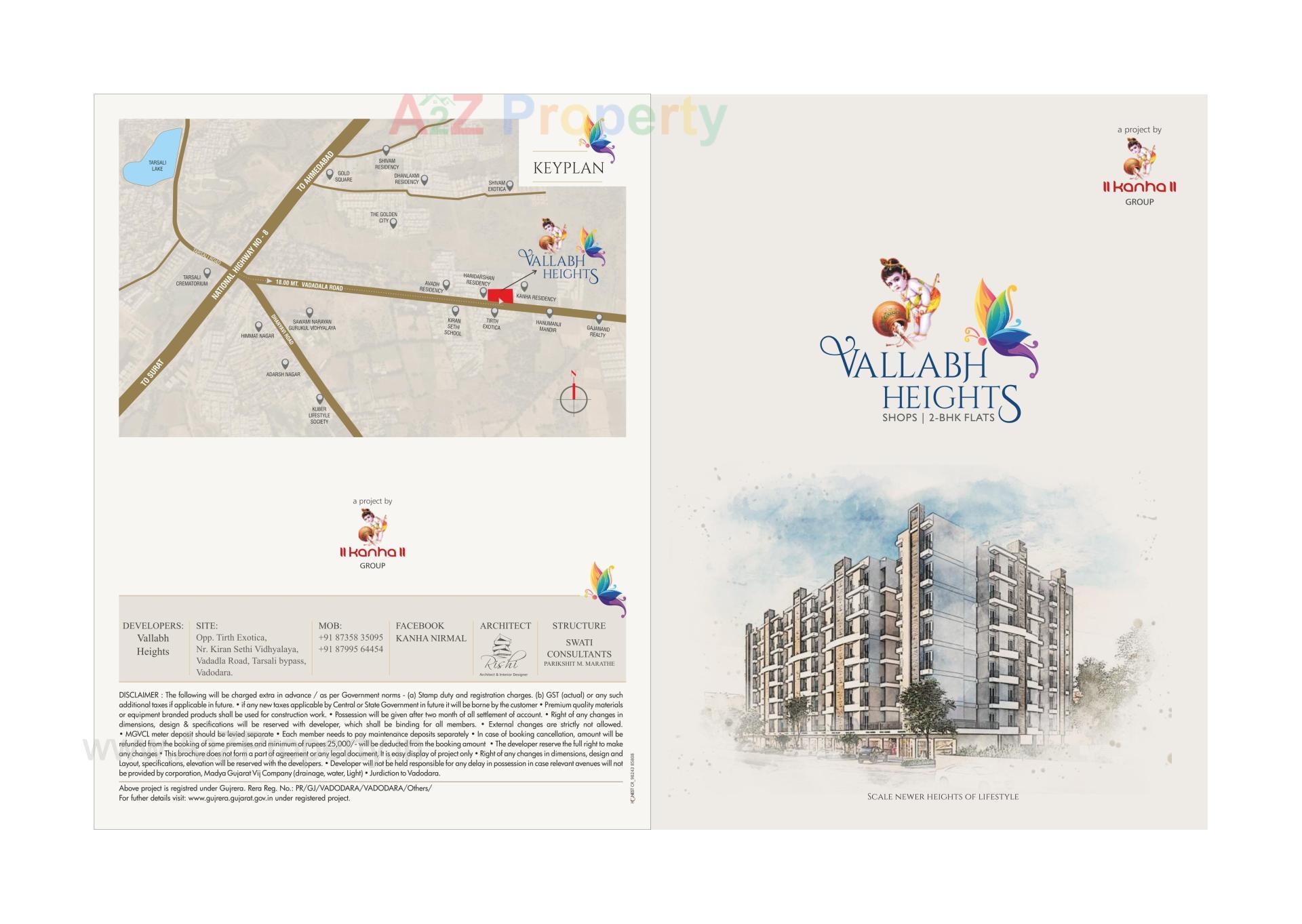  of real estate project Vallabh Heights located at Tarsali, Vadodara, Gujarat