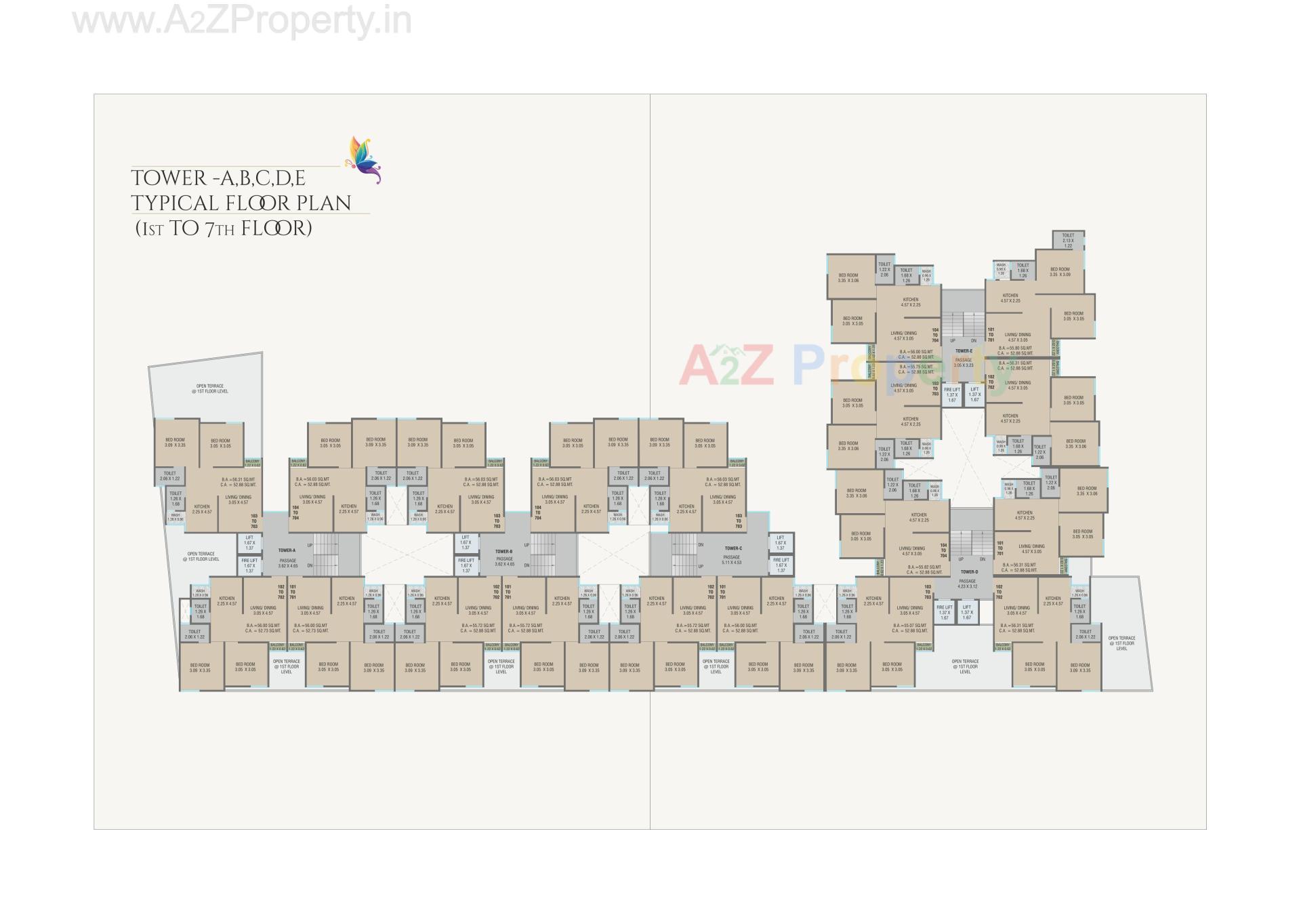 Layout of real estate project Vallabh Heights located at Tarsali, Vadodara, Gujarat