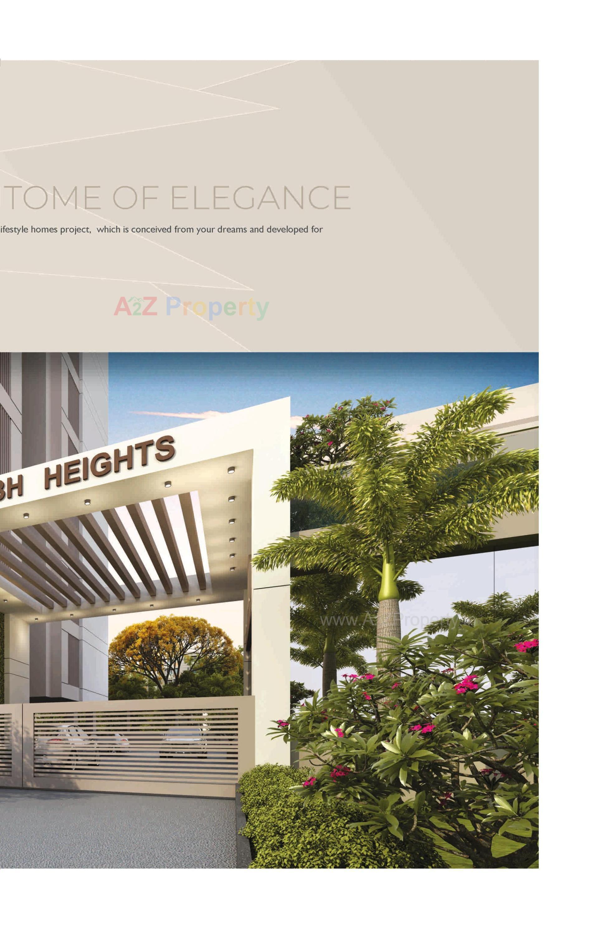 3D Elevation of real estate project Vallabh Heights located at Kapurai, Vadodara, Gujarat