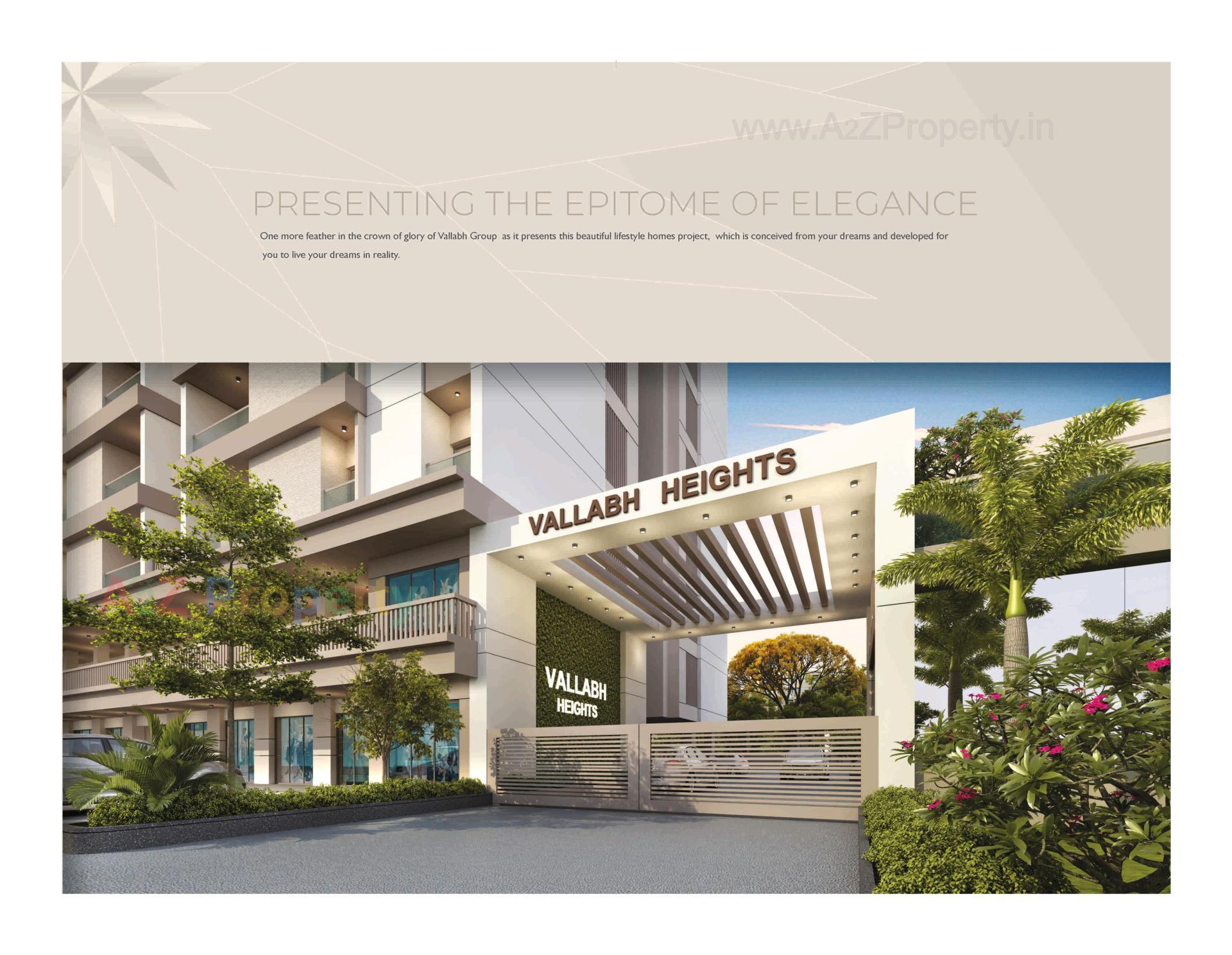 3D Elevation of real estate project Vallabh Heights located at Kapurai, Vadodara, Gujarat