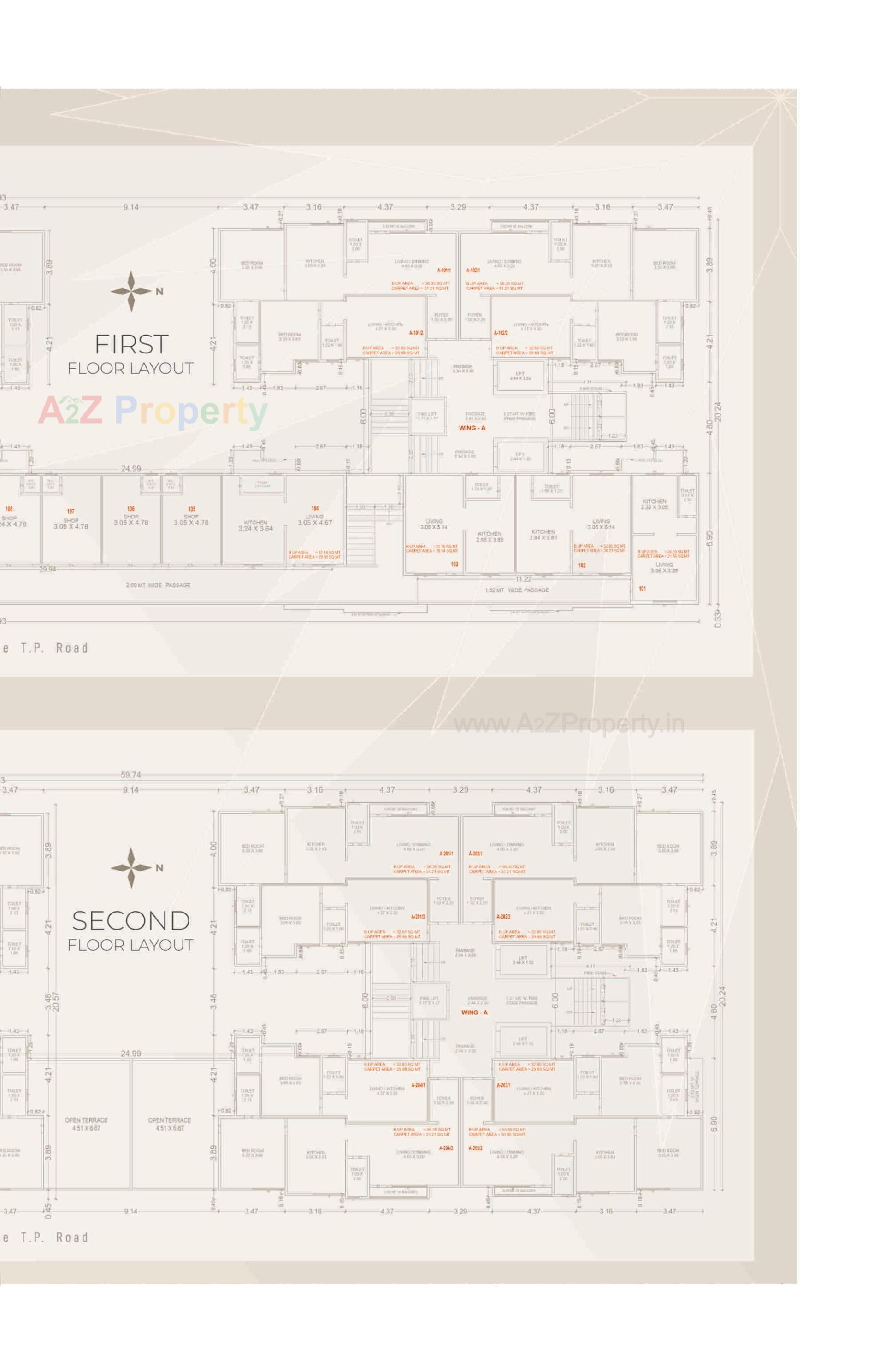 Layout of real estate project Vallabh Heights located at Kapurai, Vadodara, Gujarat