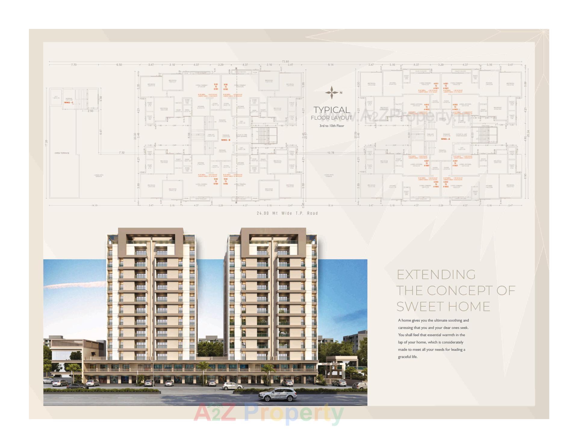 of real estate project Vallabh Heights located at Kapurai, Vadodara, Gujarat