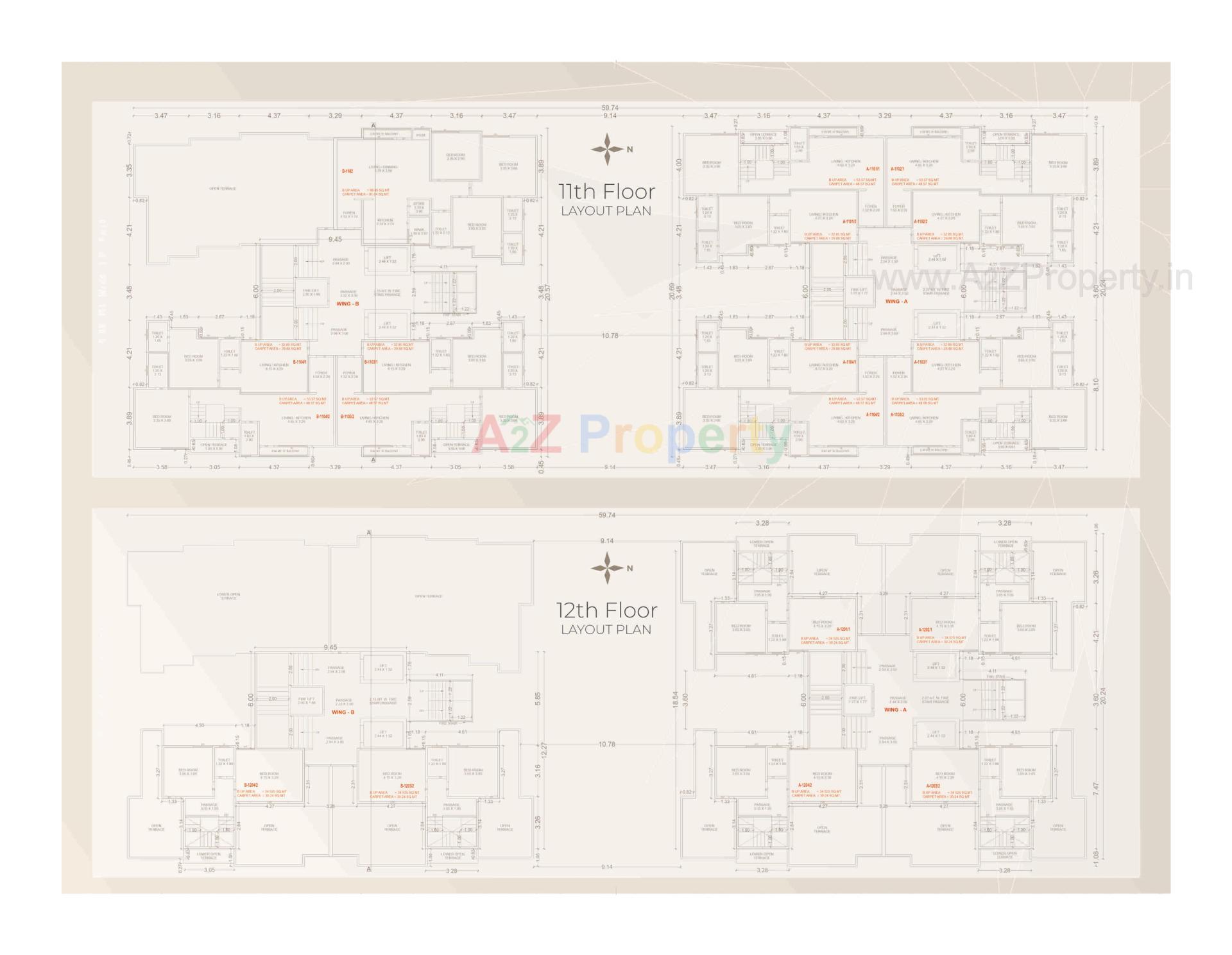 Layout of real estate project Vallabh Heights located at Kapurai, Vadodara, Gujarat