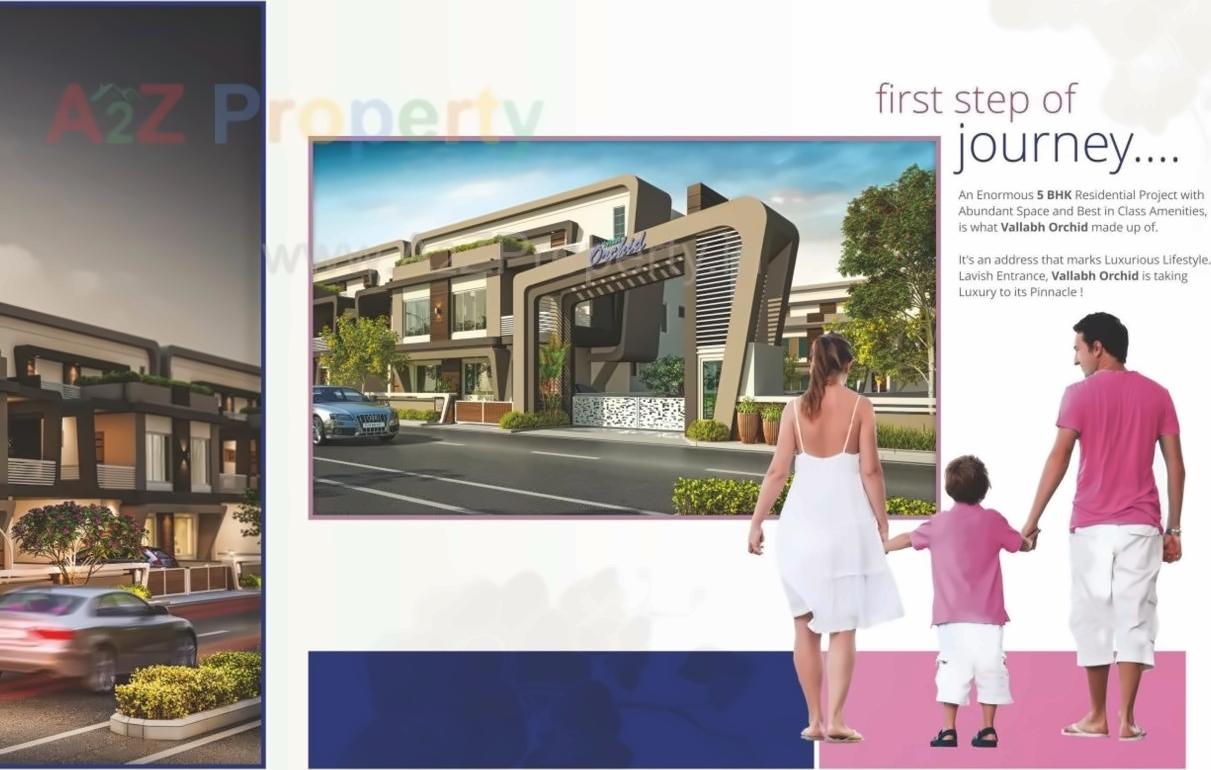 3D Elevation of real estate project Vallabh Orchid located at Savad, Vadodara, Gujarat