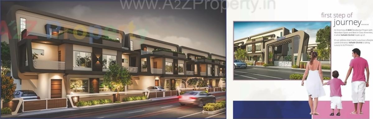 3D Elevation of real estate project Vallabh Orchid located at Savad, Vadodara, Gujarat
