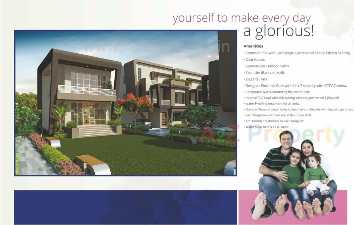 3D Elevation of real estate project Vallabh Orchid located at Savad, Vadodara, Gujarat