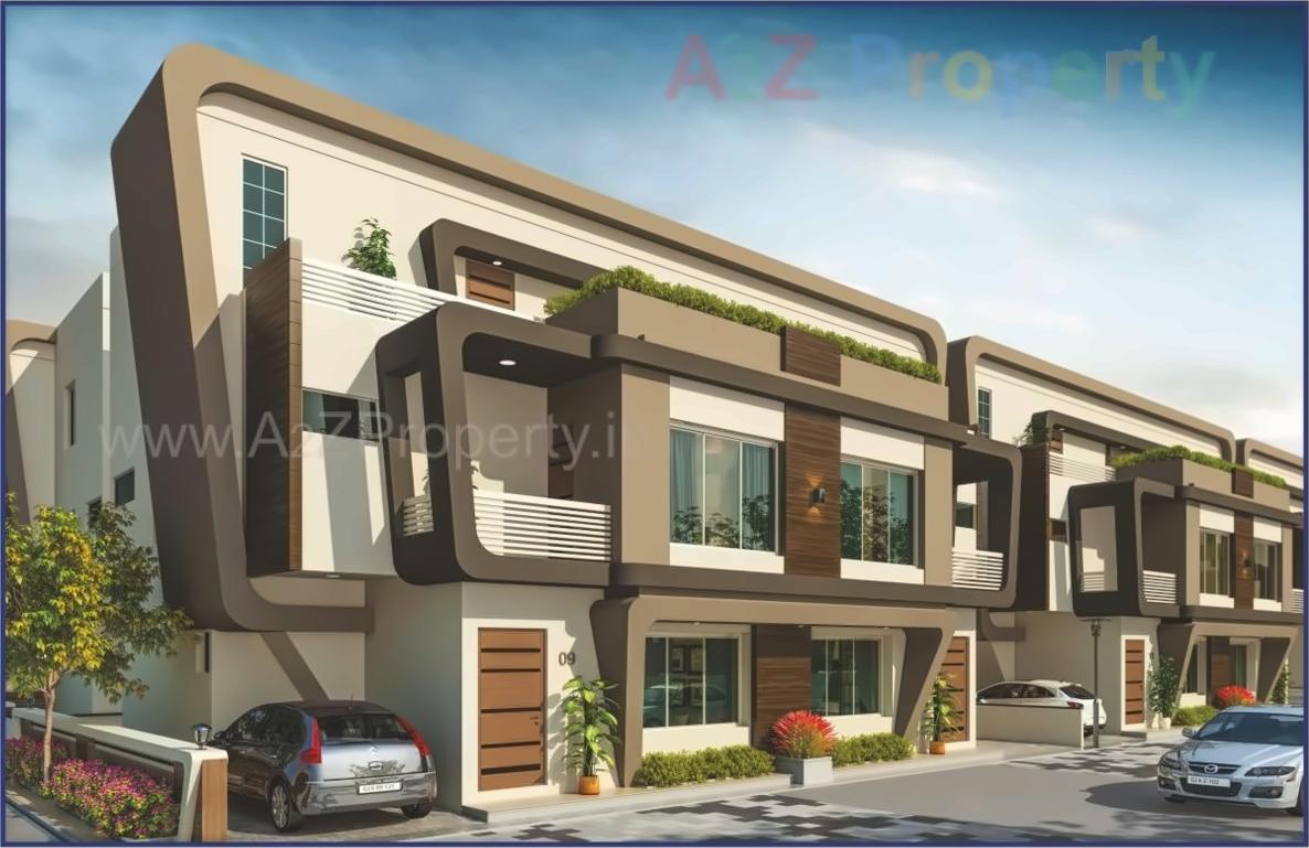 3D Elevation of real estate project Vallabh Orchid located at Savad, Vadodara, Gujarat