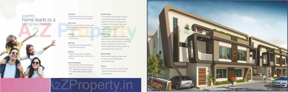 3D Elevation of real estate project Vallabh Orchid located at Savad, Vadodara, Gujarat