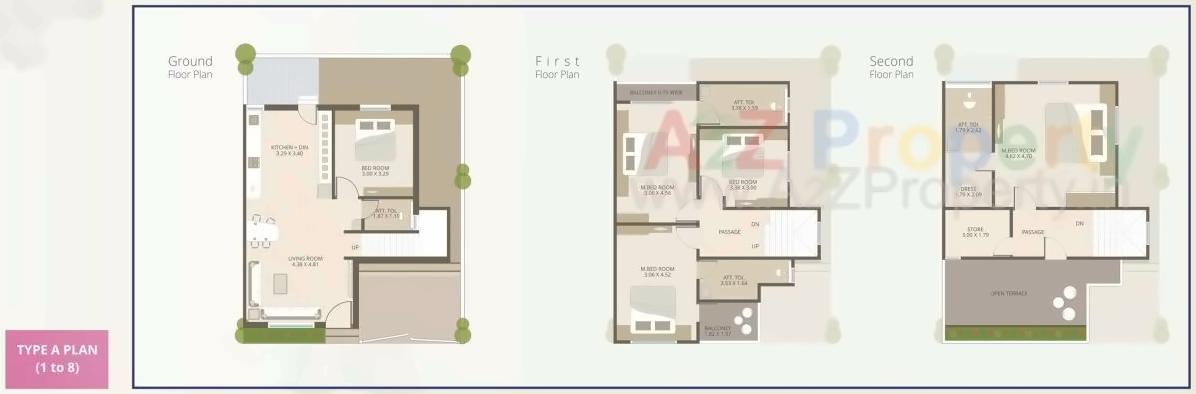 Layout of real estate project Vallabh Orchid located at Savad, Vadodara, Gujarat