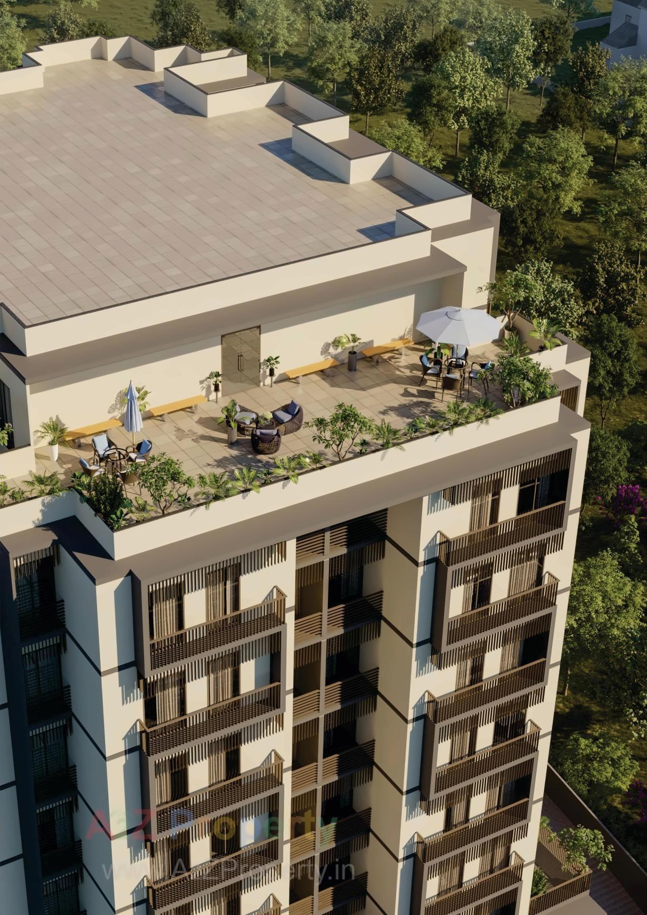 3D Elevation of real estate project Vandan Residency located at Jambuva, Vadodara, Gujarat