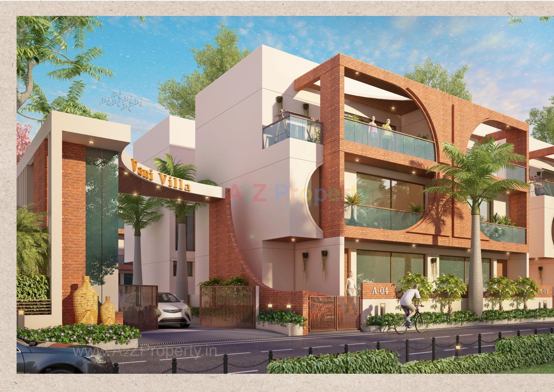 3D Elevation of real estate project Vani Villa located at Bil, Vadodara, Gujarat