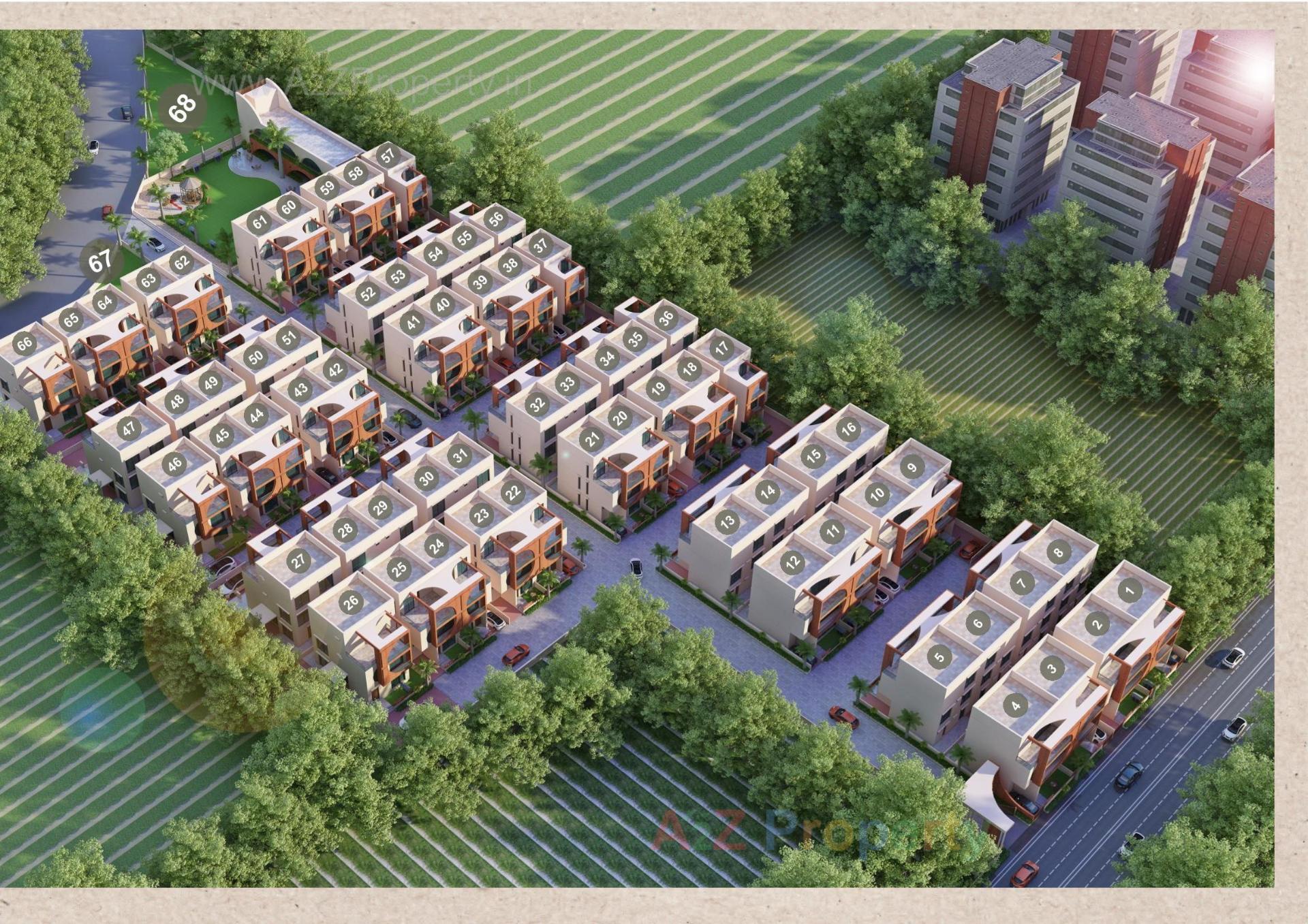 3D Elevation of real estate project Vani Villa located at Bil, Vadodara, Gujarat