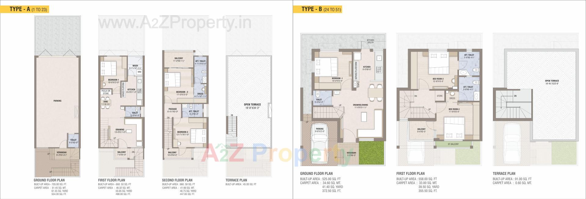 Layout of real estate project Vardan Township located at Karjan, Vadodara, Gujarat
