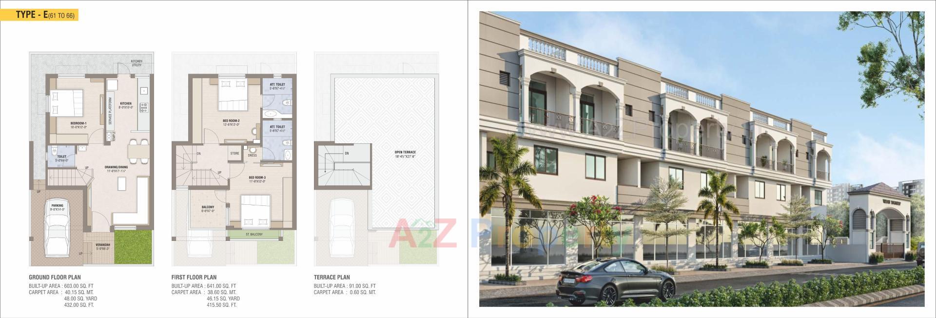 Layout of real estate project Vardan Township located at Karjan, Vadodara, Gujarat