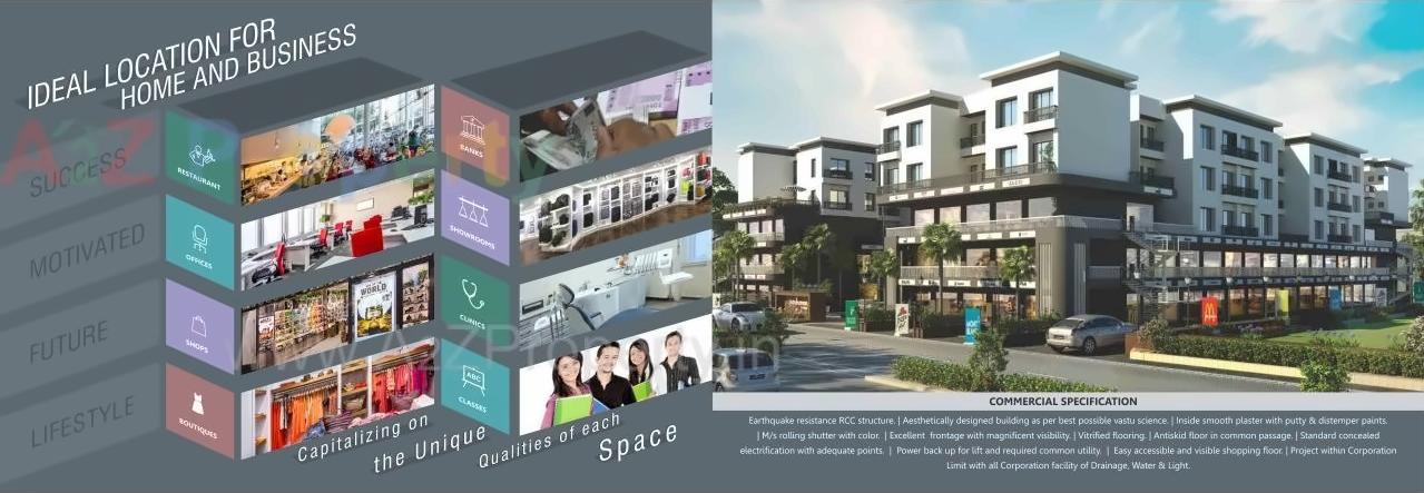 3D Elevation of real estate project Vardhaman Enclave located at Atladara, Vadodara, Gujarat