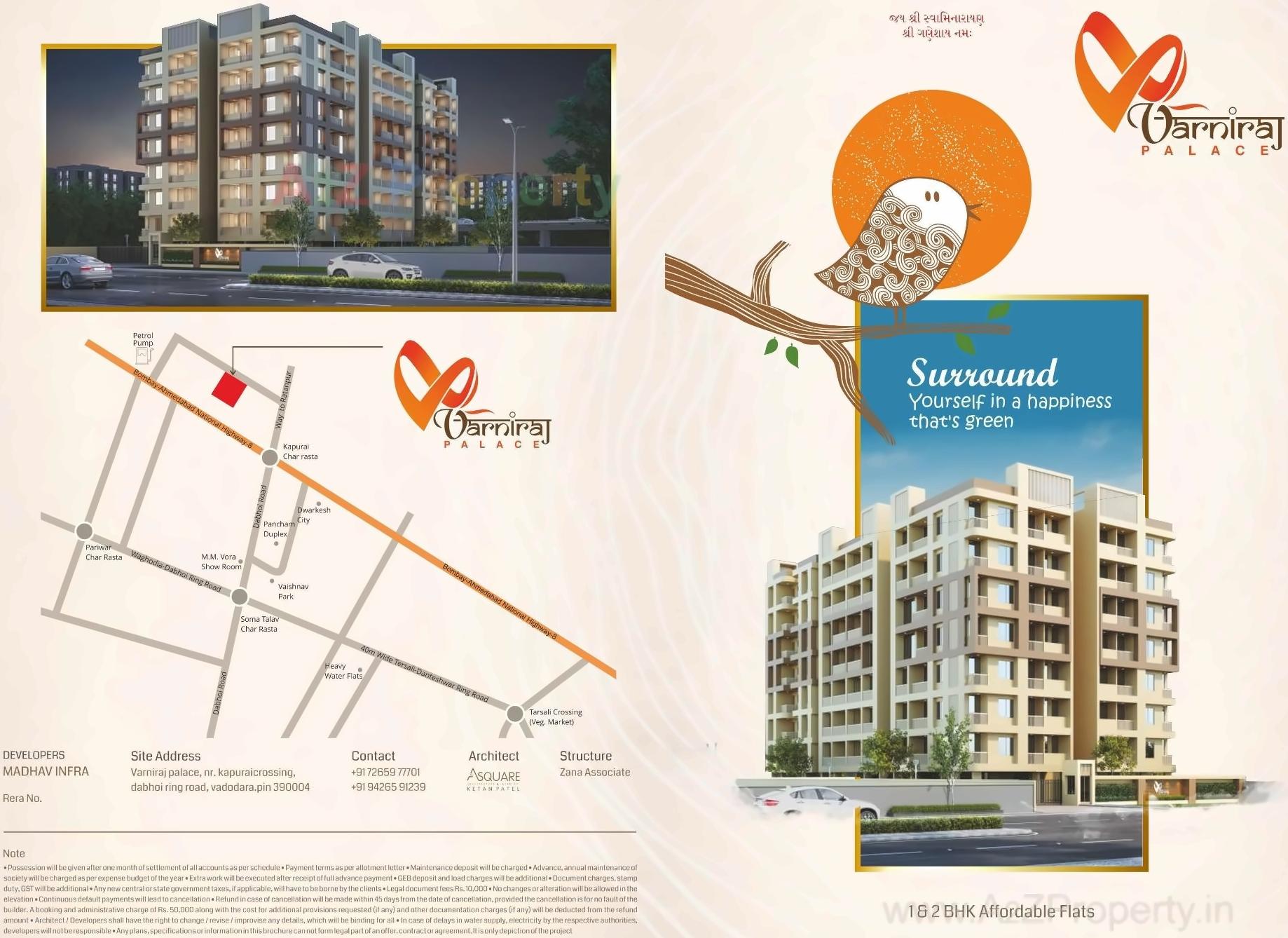  of real estate project Varniraj Palace located at Kapuri, Vadodara, Gujarat