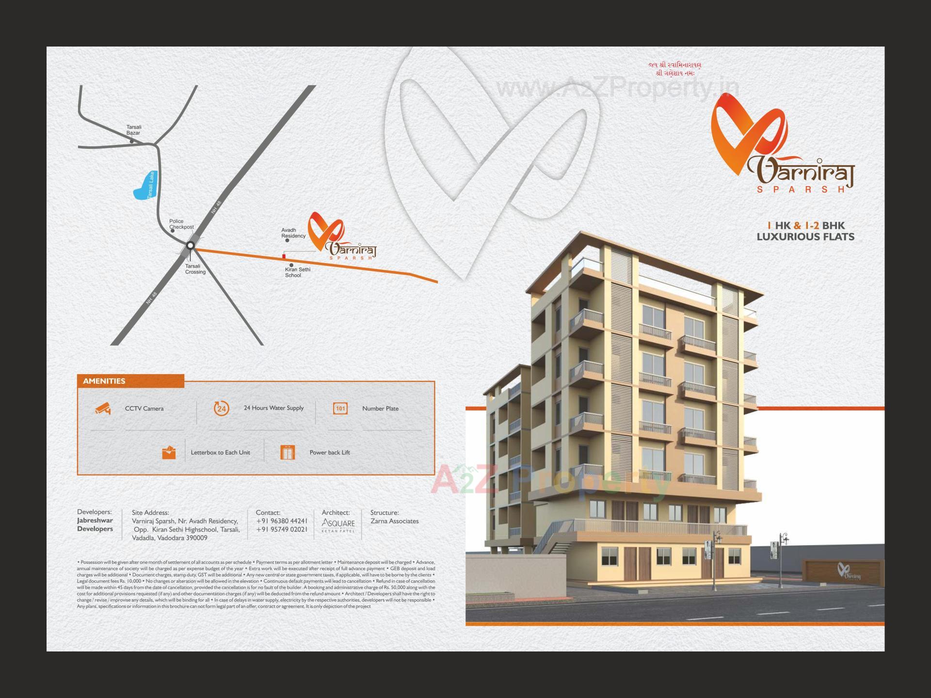  of real estate project Varniraj Sparsh located at Tarsali, Vadodara, Gujarat