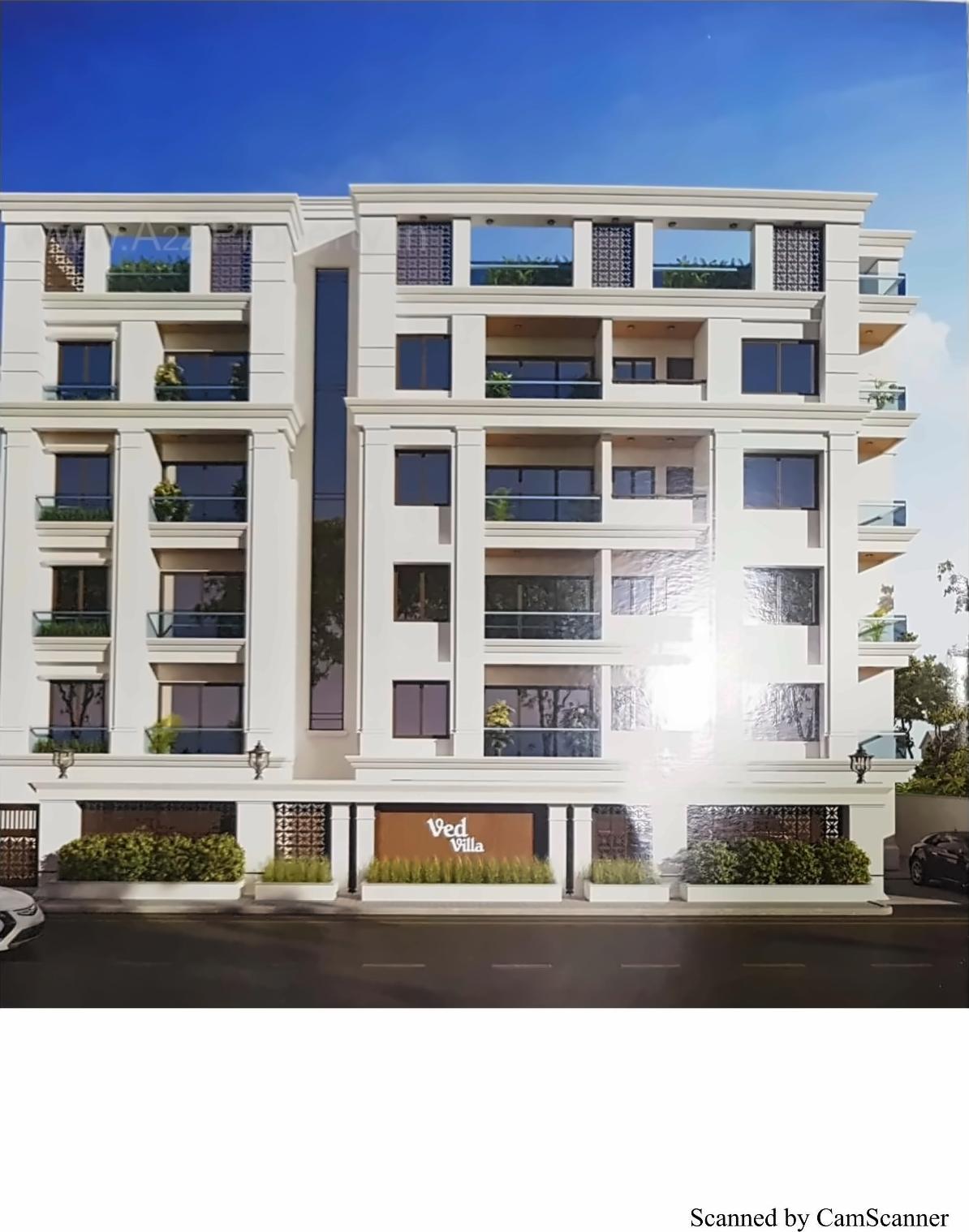 3D Elevation of real estate project Ved Villa located at Akota, Vadodara, Gujarat