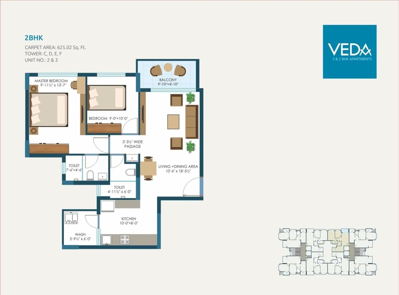 Layout of real estate project Veda located at Vadodara, Vadodara, Gujarat
