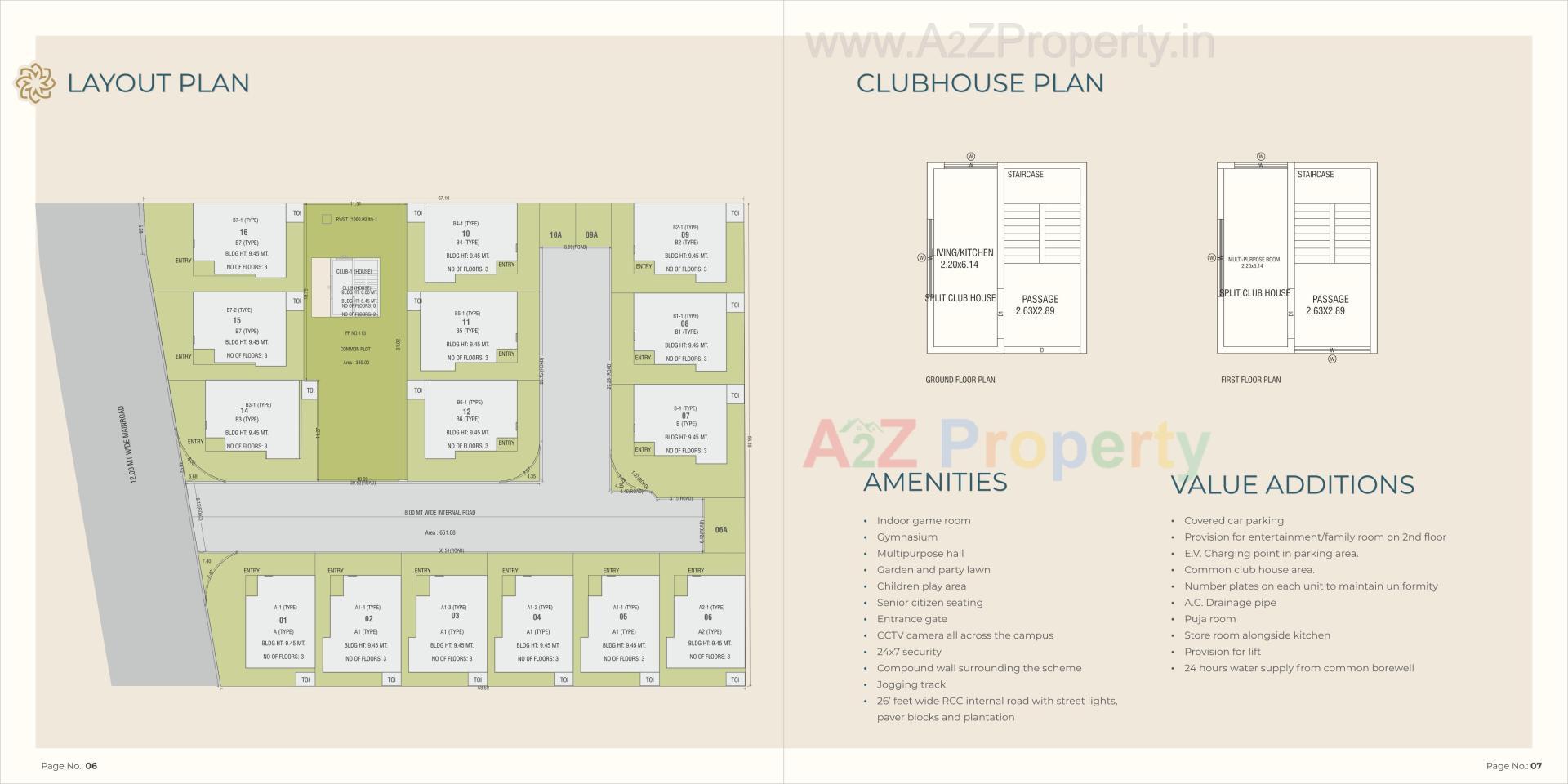 Layout of real estate project Vedam Villa located at Sevasi, Vadodara, Gujarat