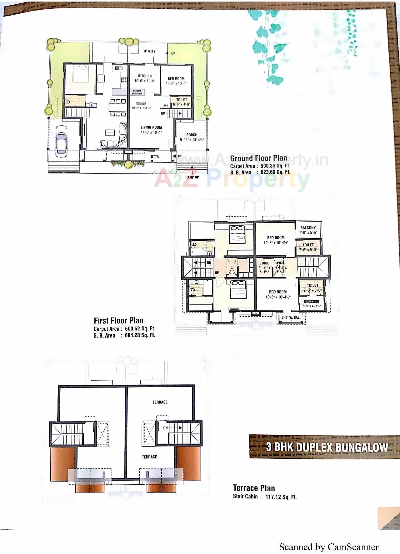 Layout of real estate project Vedant Elegance located at Kalali, Vadodara, Gujarat
