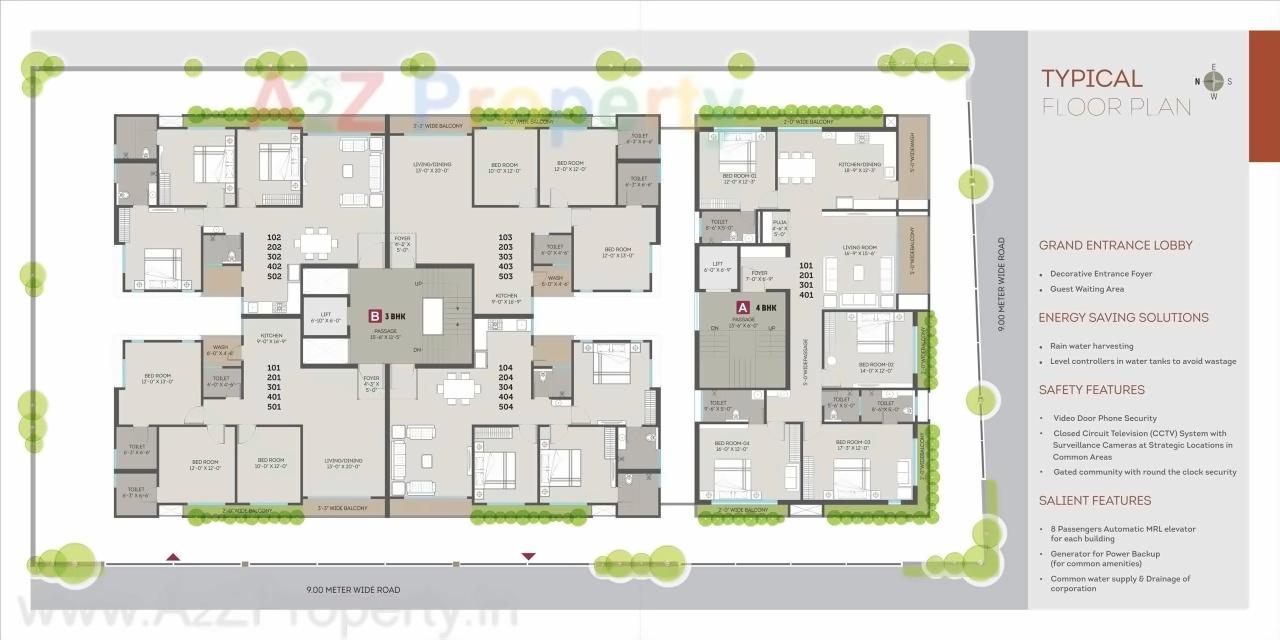 Layout of real estate project Vedant Eminent located at Jetalpur, Vadodara, Gujarat