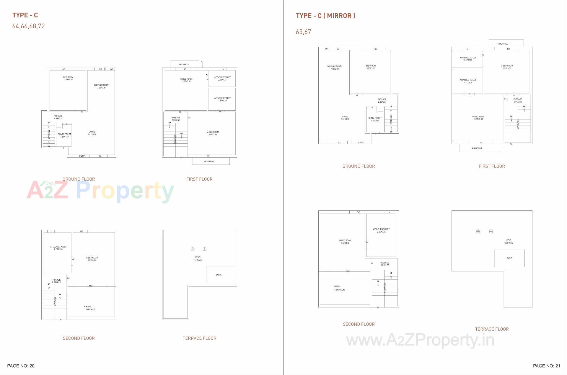 Layout of real estate project Vedant Villas Ii located at Bil, Vadodara, Gujarat
