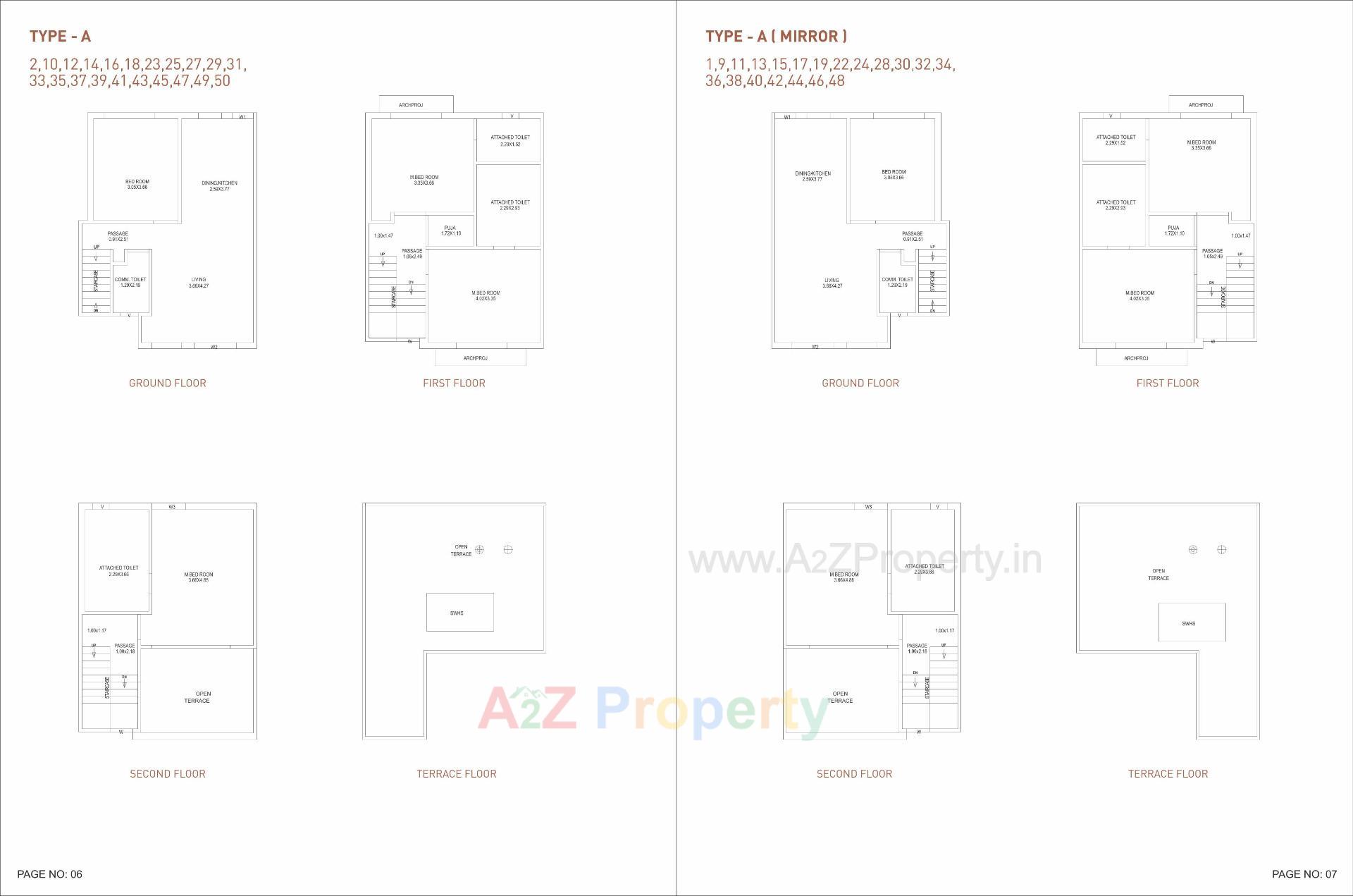Layout of real estate project Vedant Villas Ii located at Bil, Vadodara, Gujarat