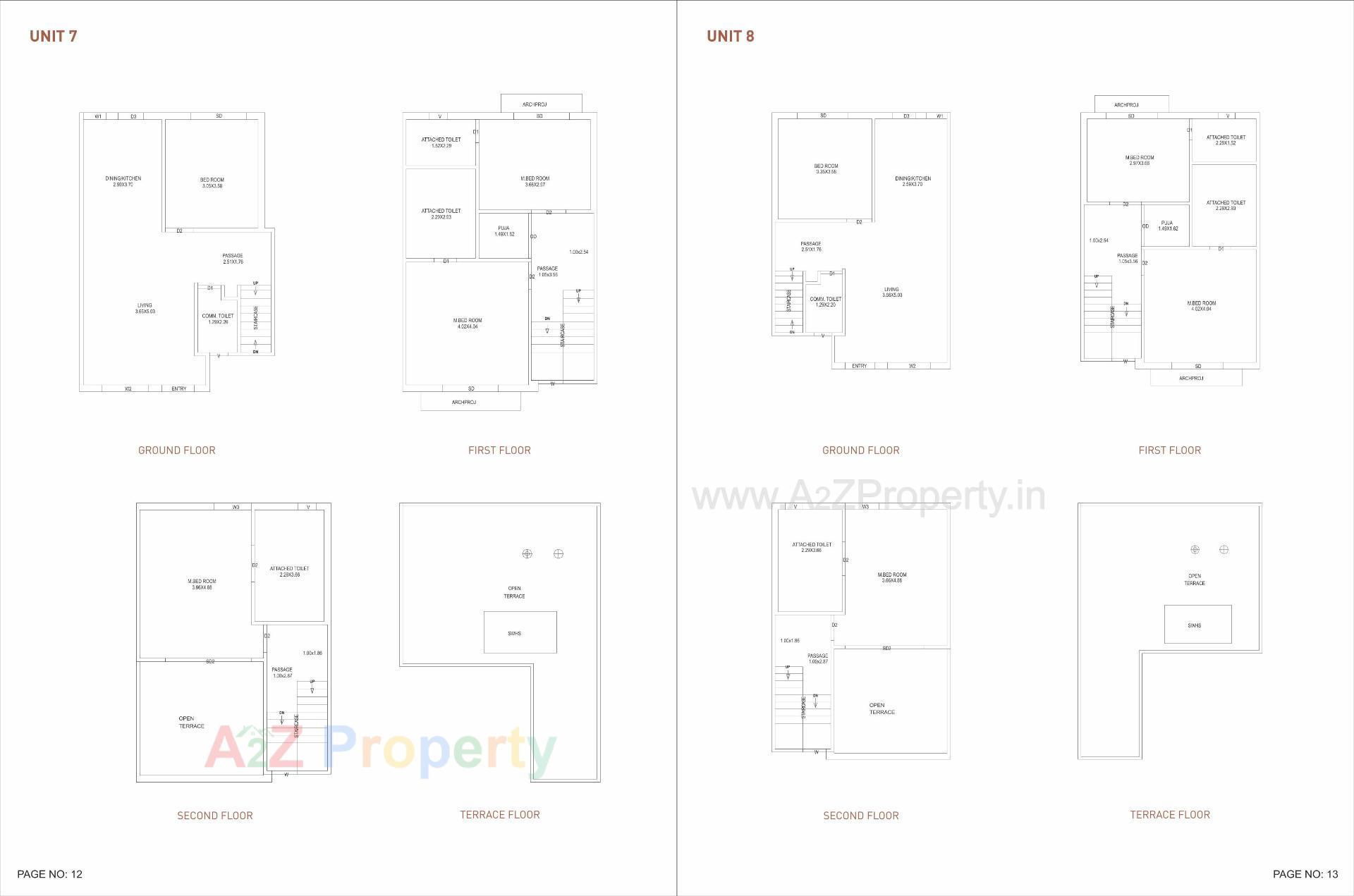 Layout of real estate project Vedant Villas Ii located at Bil, Vadodara, Gujarat