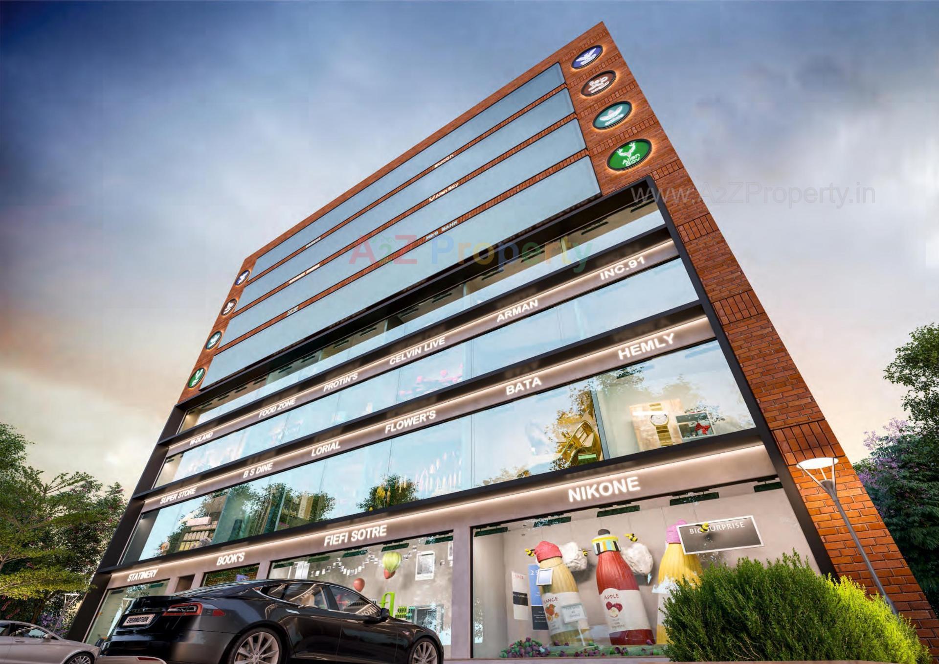 3D Elevation of real estate project Veer Enclave located at Manjalpur, Vadodara, Gujarat