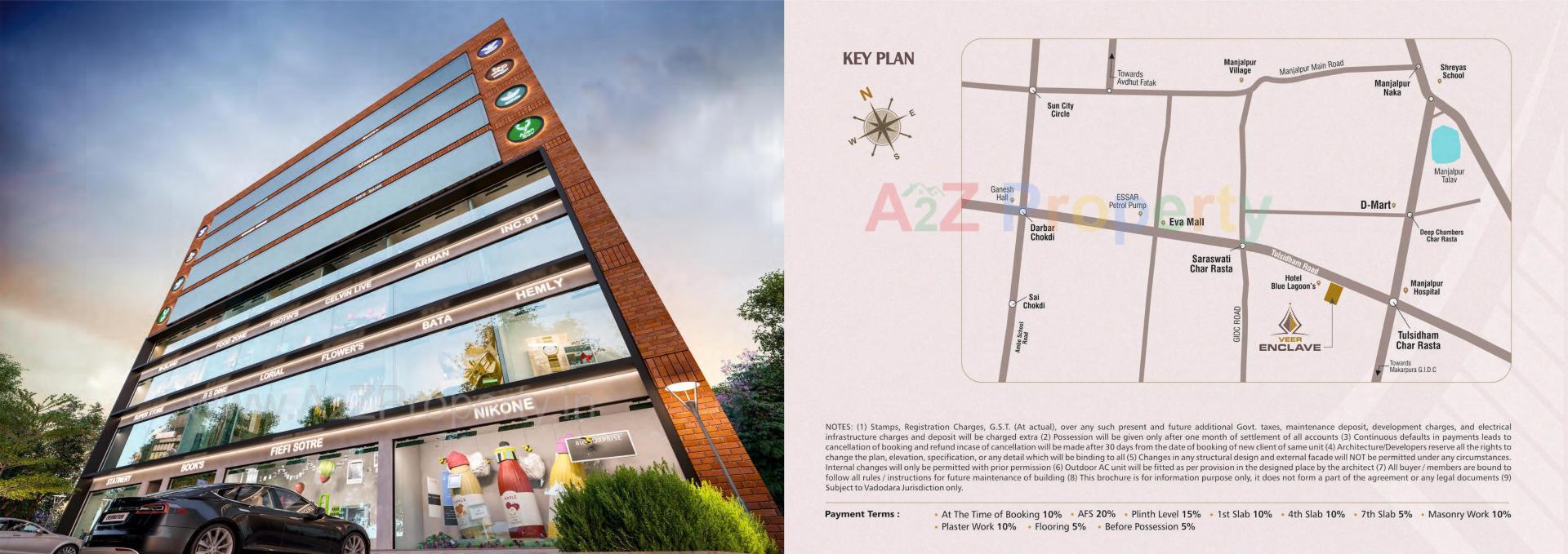  of real estate project Veer Enclave located at Manjalpur, Vadodara, Gujarat