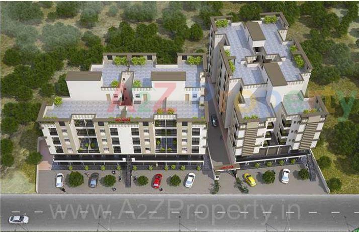 3D Elevation of real estate project Velani Exotica located at Kalali, Vadodara, Gujarat