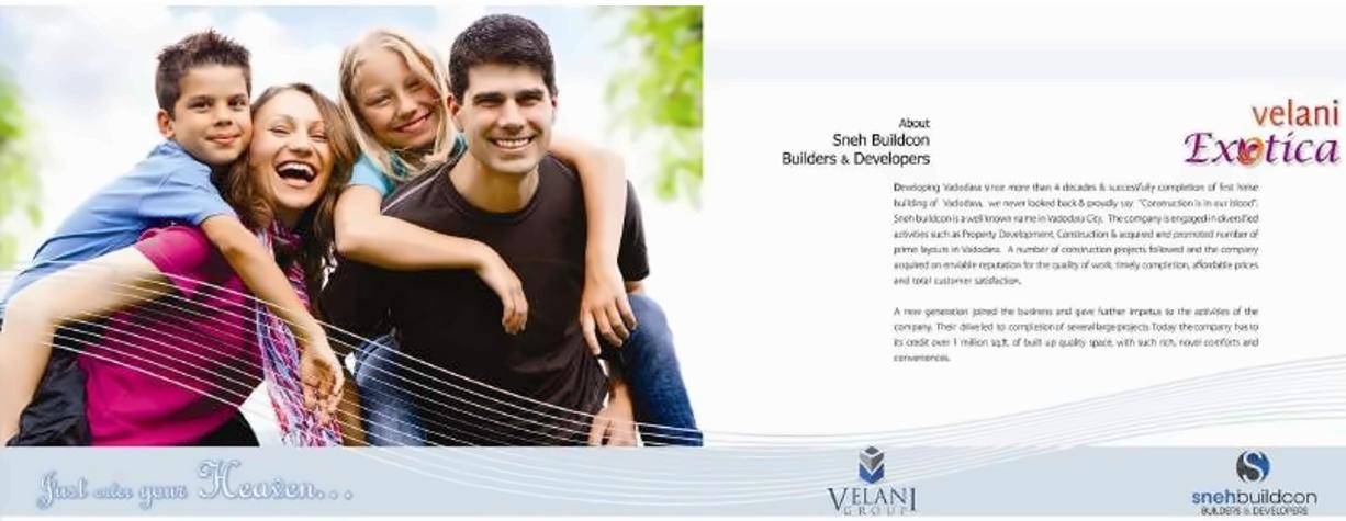  of real estate project Velani Exotica located at Kalali, Vadodara, Gujarat