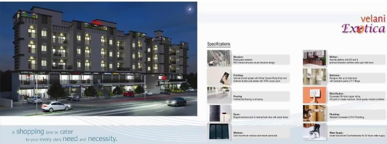  of real estate project Velani Exotica located at Kalali, Vadodara, Gujarat