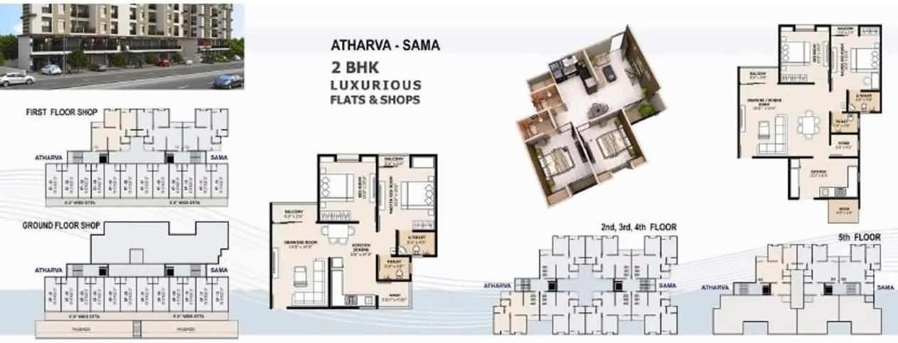 Layout of real estate project Velani Exotica located at Kalali, Vadodara, Gujarat