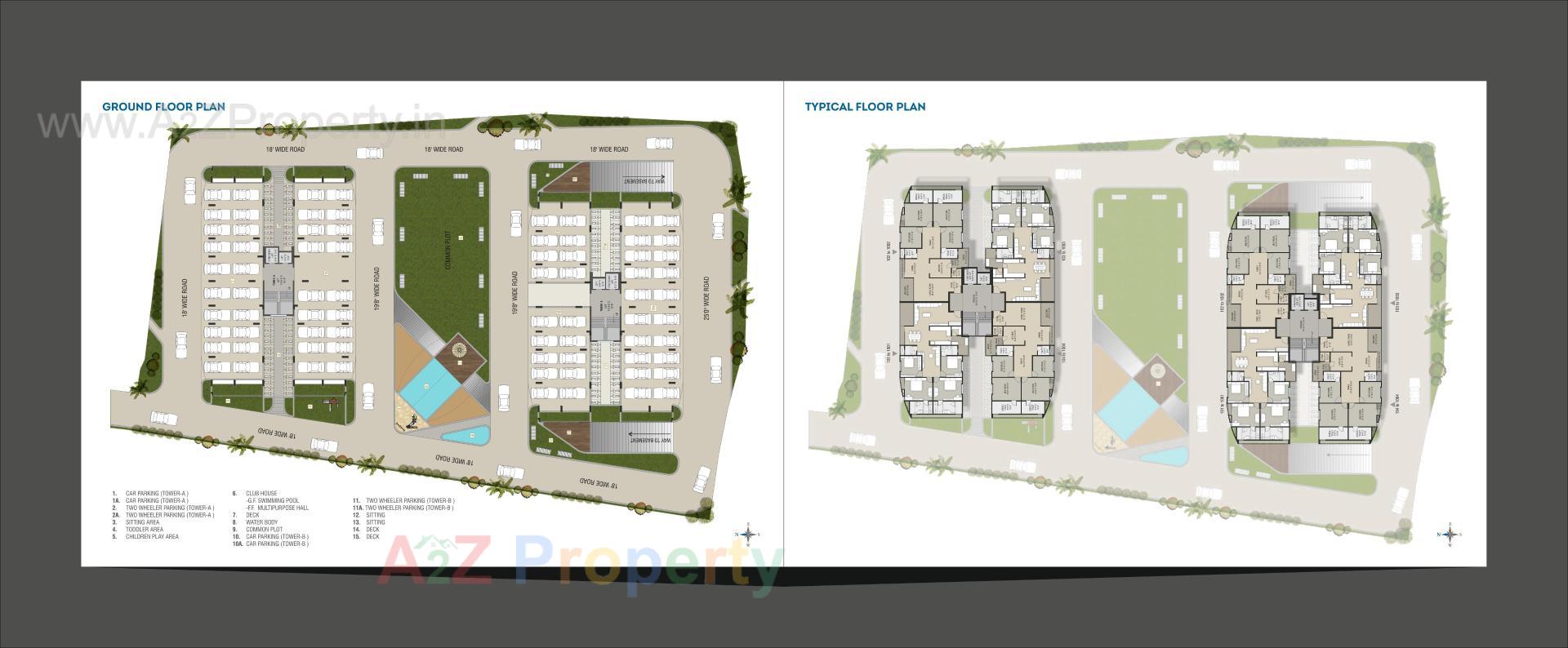 Layout of real estate project Vicenza Highdeck Ii located at Kalali, Vadodara, Gujarat