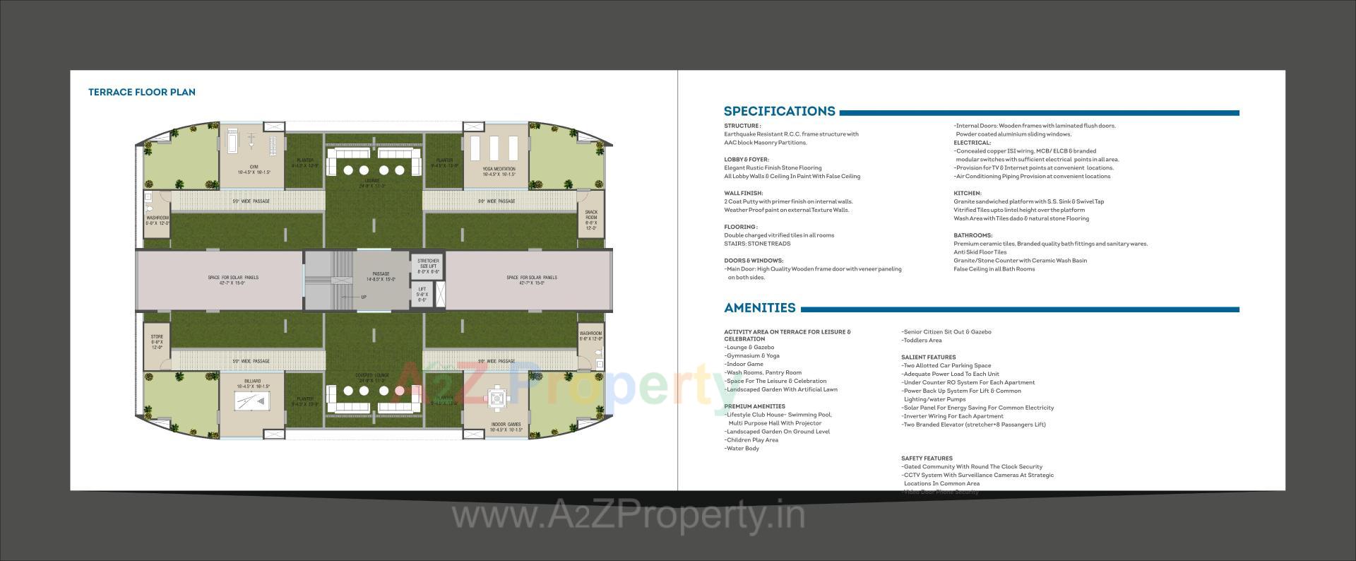 Layout of real estate project Vicenza Highdeck Ii located at Kalali, Vadodara, Gujarat
