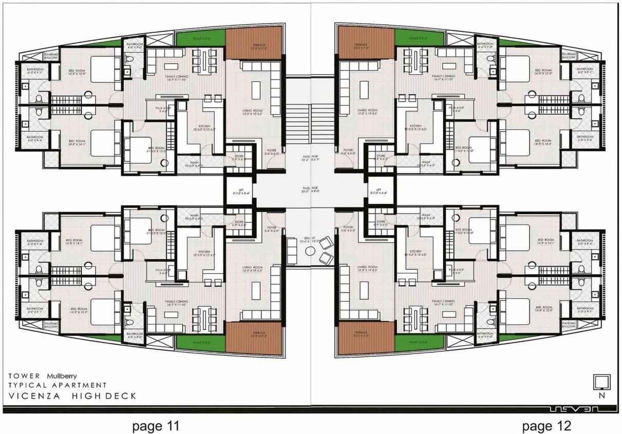 Layout of real estate project Vicenza Highdeck located at Kalali, Vadodara, Gujarat