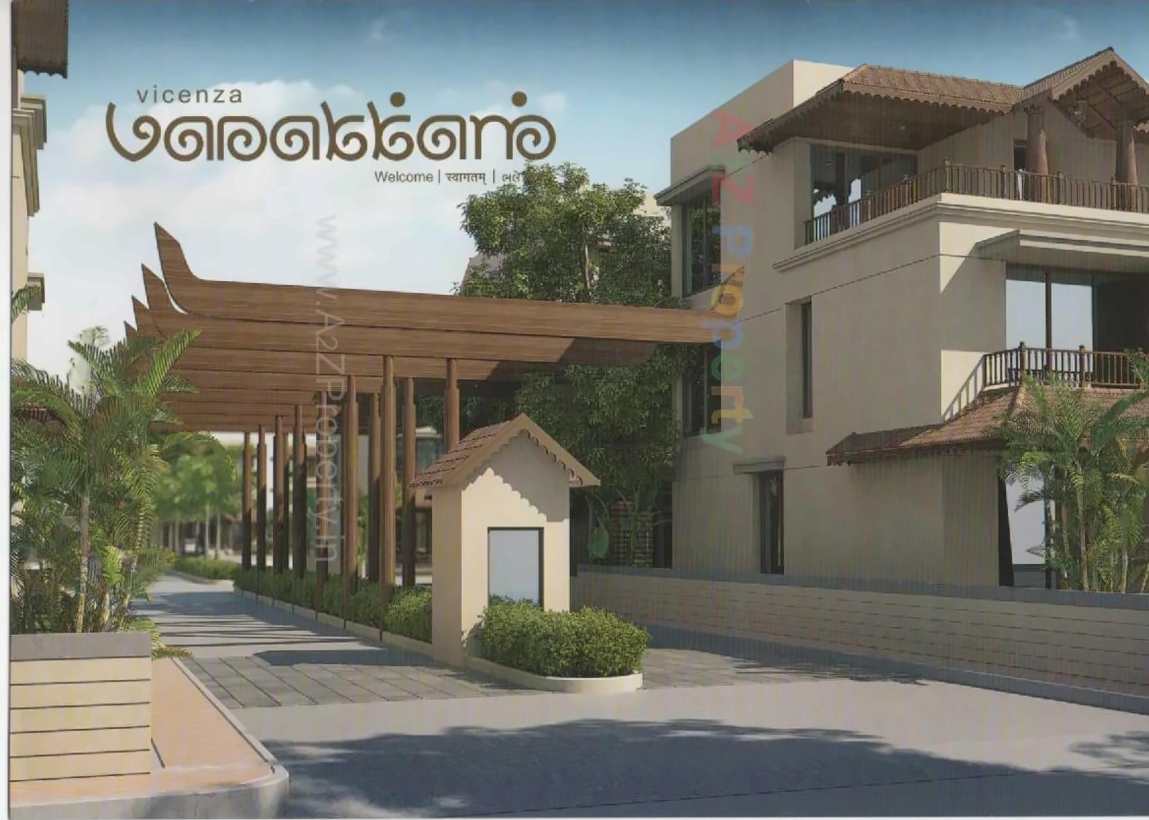 3D Elevation of real estate project Vicenza Vanakkam located at Kalali, Vadodara, Gujarat