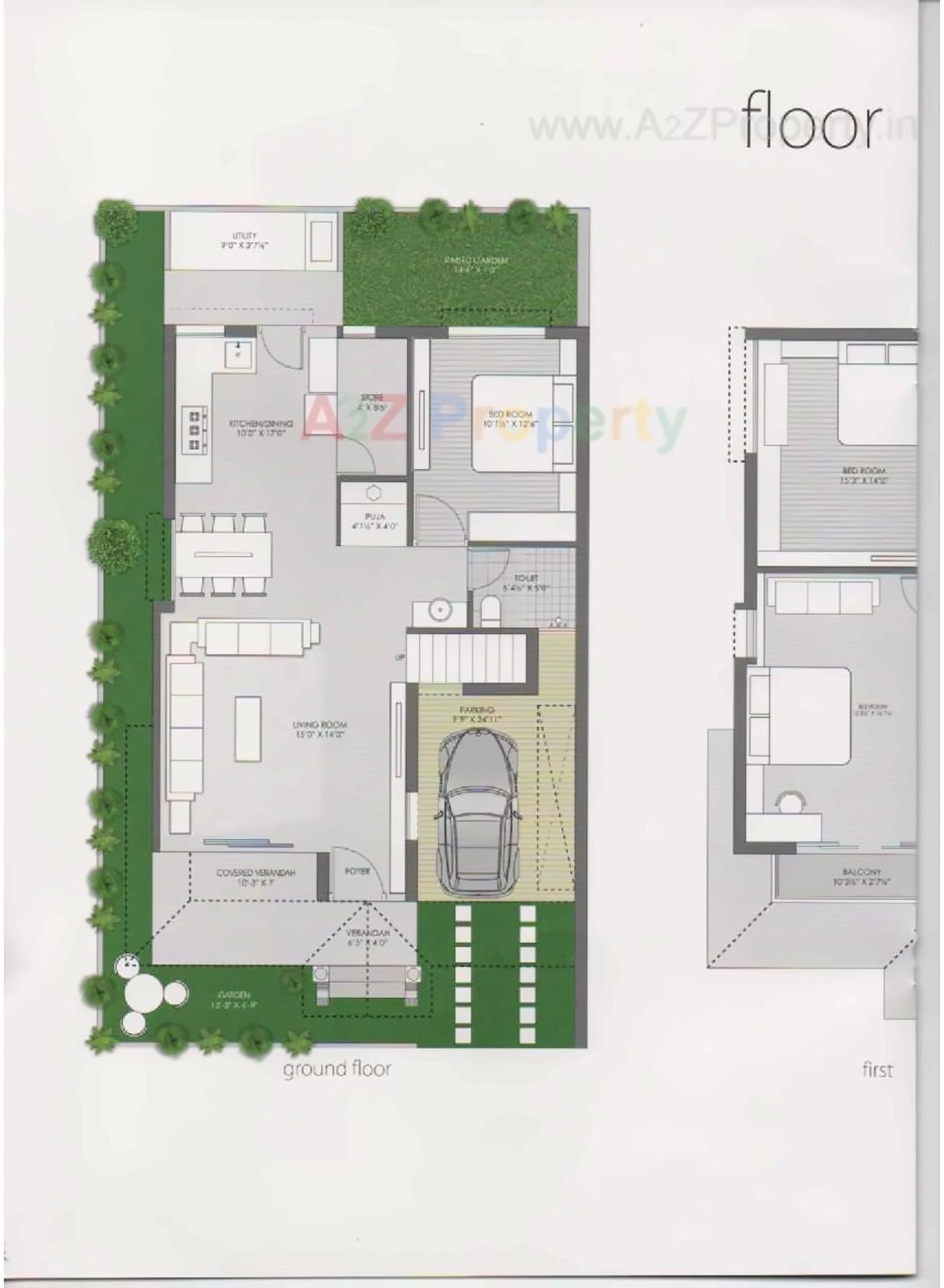 Layout of real estate project Vicenza Vanakkam located at Kalali, Vadodara, Gujarat