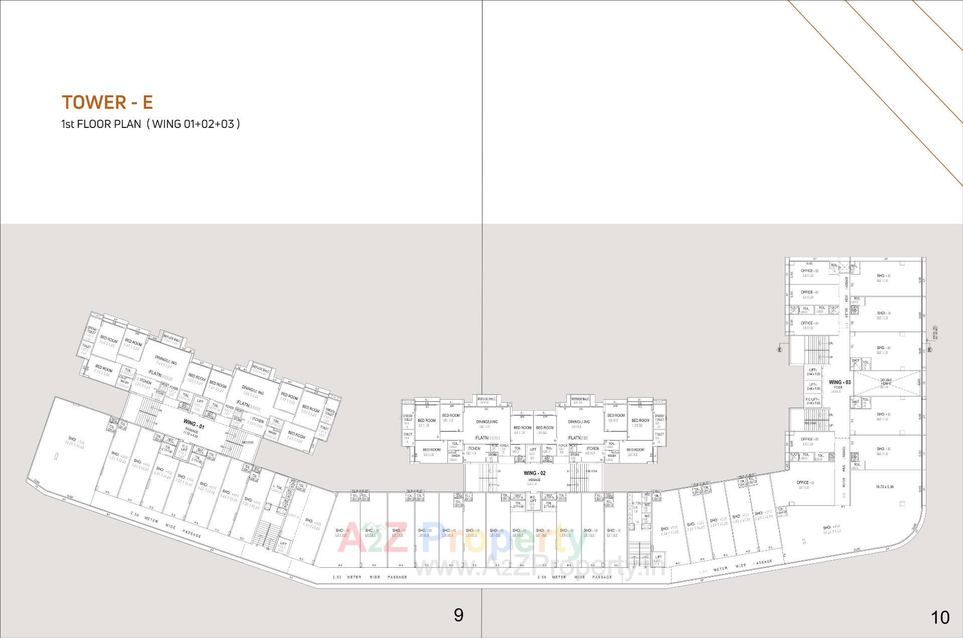 Layout of real estate project Vihav Central Business District located at Bhayli, Vadodara, Gujarat