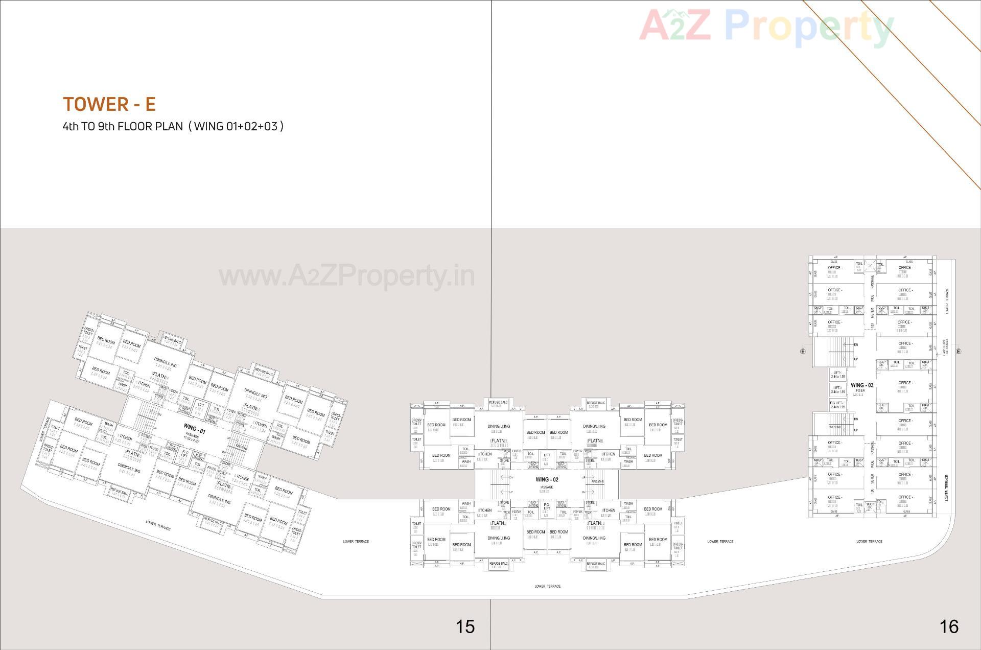 Layout of real estate project Vihav Central Business District located at Bhayli, Vadodara, Gujarat