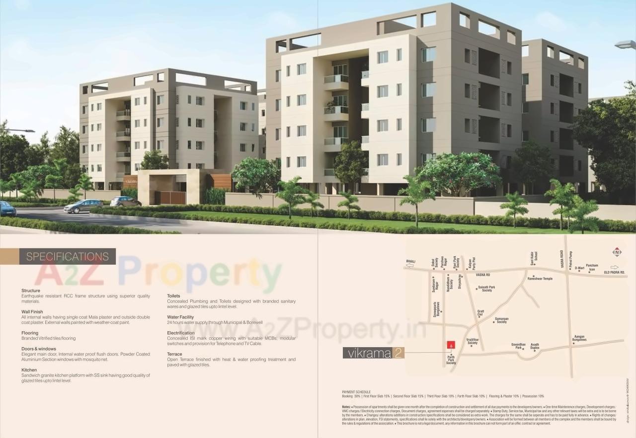  of real estate project Vikrama located at Tandalaja, Vadodara, Gujarat