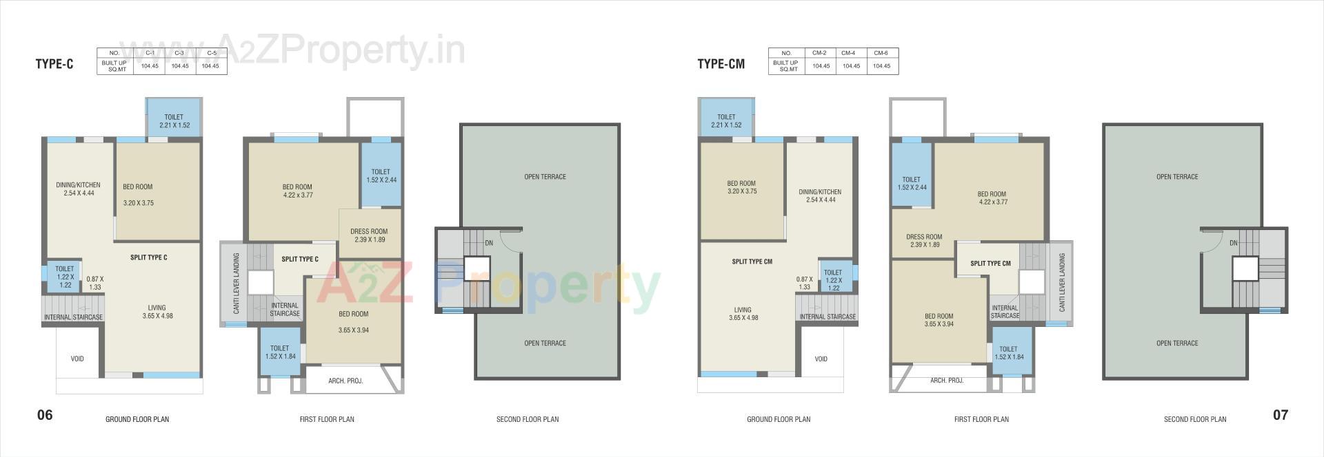 Layout of real estate project Vinayak Bungalows located at Bapod, Vadodara, Gujarat