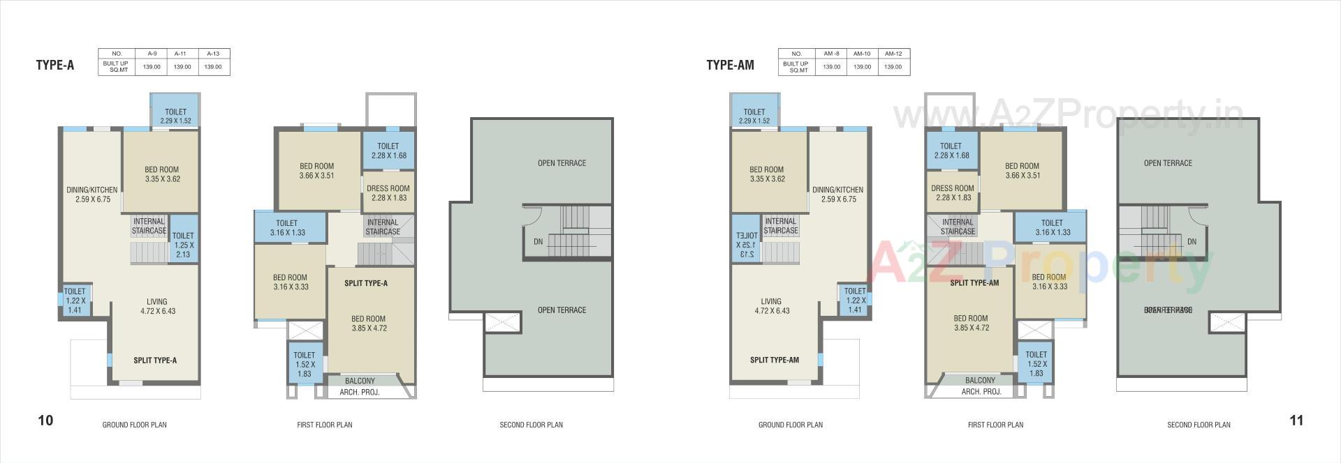 Layout of real estate project Vinayak Bungalows located at Bapod, Vadodara, Gujarat