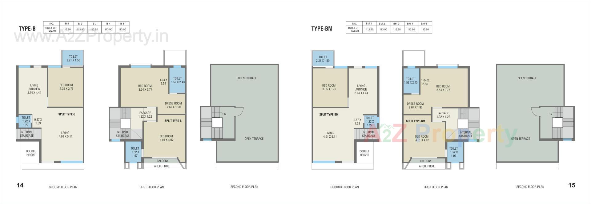 Layout of real estate project Vinayak Bungalows located at Bapod, Vadodara, Gujarat