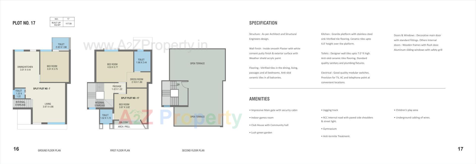 Layout of real estate project Vinayak Bungalows located at Bapod, Vadodara, Gujarat