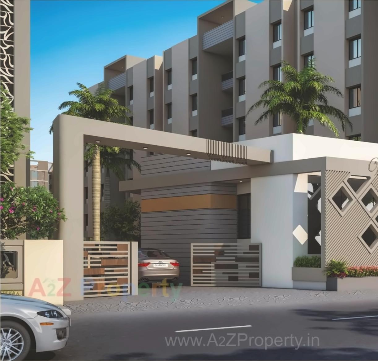 3D Elevation of real estate project Vinayak Paradise located at Sama, Vadodara, Gujarat